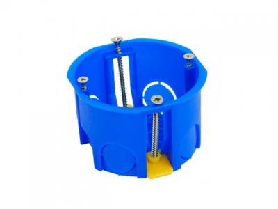 Коробка установочная (подрозетник) 68х45мм, пласт.лапки IP20 ЮПИТЕР (для полых стен: гипсокартон, вагонка)