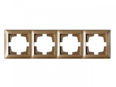 Рамка 4-местная бронза, Стиль, Bylectrica (Рамка четырехместная бронза, Стиль)
