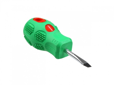 Отвертка "-" 4,0х 38мм SL ВОЛАТ ("бочка", шлицевая Slotted, двухкомп. рукоятка Anti-Slip)