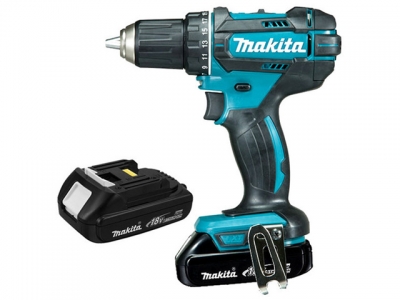 Аккум. дрель-шуруповерт MAKITA DDF 482 SYE в чем. (18.0 В, 2 акк., 1.5 А/ч Li-Ion, 2 скор., 62 Нм, шурупы до 10 мм)
