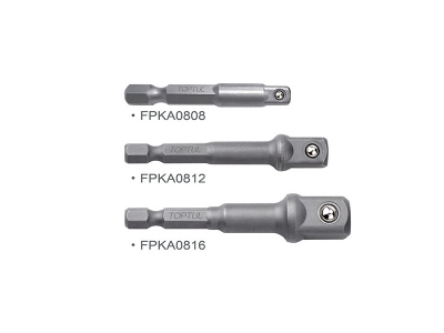 Набор переходников 1/4" под шуруповерт 3ед. (1/4", 3/8", 1/2") TOPTUL (GAAR0301)