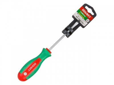 Отвертка "-" 5,0х100мм SL ВОЛАТ (шлицевая Slotted, двухкомп. рукоятка)