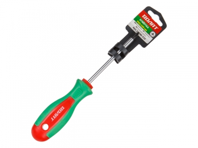 Отвертка "+" №2 100мм PH ВОЛАТ (крестовая Phillips, двухкомп. рукоятка)