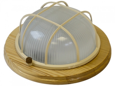 Светильник НБО круг/клен/решетка, 60Вт, IP54 (03-60-012) Юпитер (1хЕ27, банник) (ЮПИТЕР)