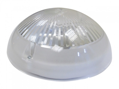 Светильник НБП "Сириус" круг/белый, 60Вт, IP54, датчик света/звука (06-60-011) Юпитер (1хЕ27, антивандальный) (ЮПИТЕР)