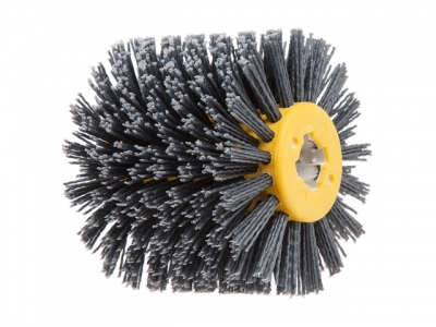 Щетка с нейлоновой щетиной 100х120 мм P80 WORTEX (диаметр 120 мм, ширина 100 мм, посадочный диаметр 19 мм, зерн. 80)