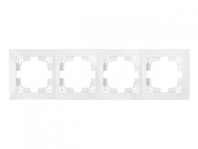 Рамка 4-местная белая, Уют, Bylectrica