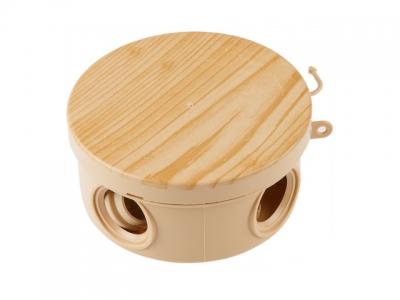 Коробка распаечная ОП 85х40мм, сосна, 4 мембр. вх. IP54 ЮПИТЕР