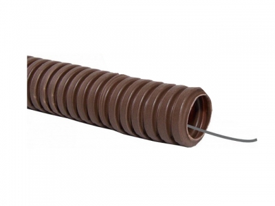 Труба гофр.ПВХ d 16 с зондом (25 м) легкая Бук ЮПИТЕР