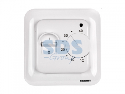 Терморегулятор механич. с датчиком температуры пола, белый R70XT REXANT (Терморегулятор механический с датчиком температуры пола (R70XT) белый REXANT)