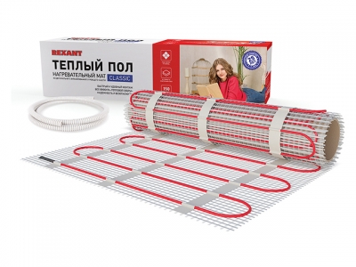 Теплый пол (нагрев. мат) Classic RNX -6,0-900 (6,0м2, 0,5х12,0м, 900Вт) REXANT (Тёплый пол REXANT Classic RNX -6,0-900 (площадь 6,0 м2 (0,5 х 12,0 м))