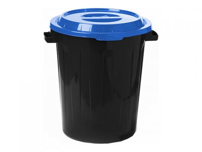 Бак с крышкой 60л (синий) (IDEA)