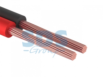 Кабель акустический ШВПМ 2х0,75 мм2 красно-черный (бухта 100 м) PROconnect