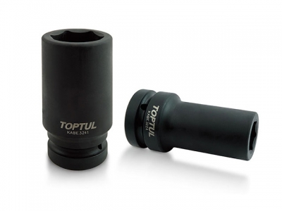 Головка ударн. 1" 22мм 6гр. глубокая TOPTUL (KABE3222) (Длина - 108 мм.)